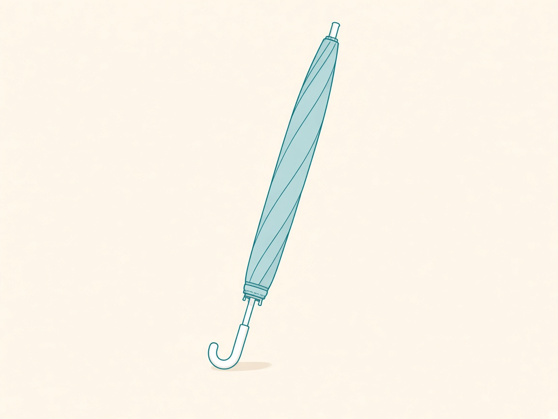 閉じた傘のイラスト